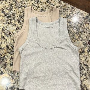 Abercrombie, soft, essential size small rim, tank tops, 95%, cotton, 5% elastane